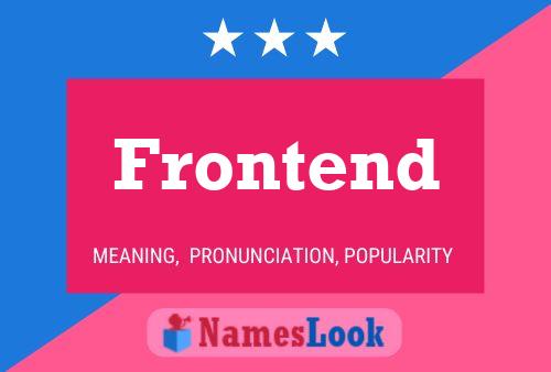 ملصق اسم Frontend