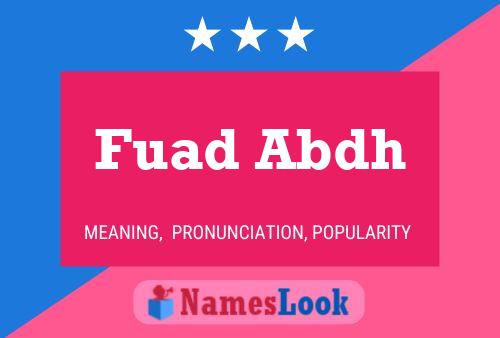 ملصق اسم Fuad Abdh