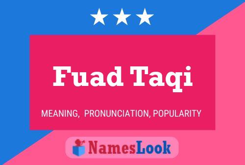 ملصق اسم Fuad Taqi