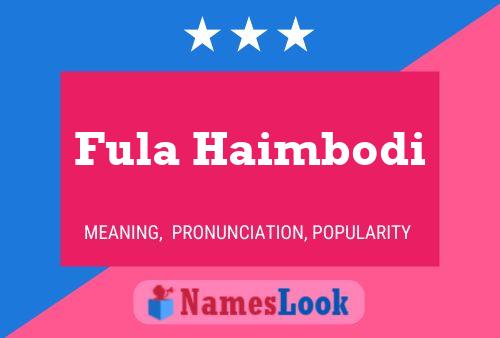 ملصق اسم Fula Haimbodi