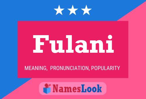 ملصق اسم Fulani