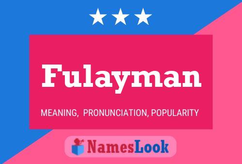 ملصق اسم Fulayman