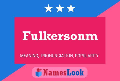 ملصق اسم Fulkersonm