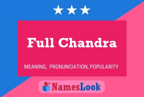 ملصق اسم Full Chandra