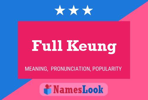 ملصق اسم Full Keung