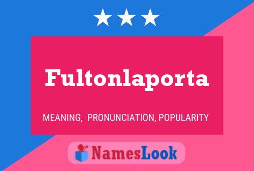 ملصق اسم Fultonlaporta