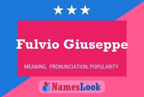 ملصق اسم Fulvio Giuseppe