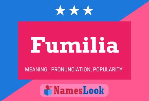 ملصق اسم Fumilia