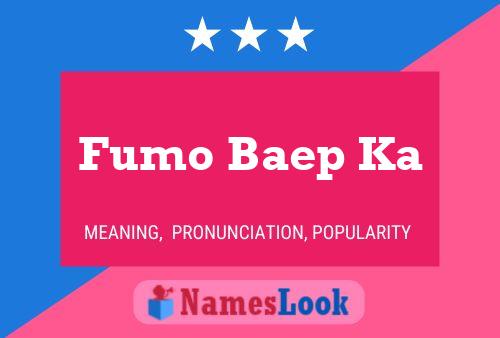 ملصق اسم Fumo Baep Ka