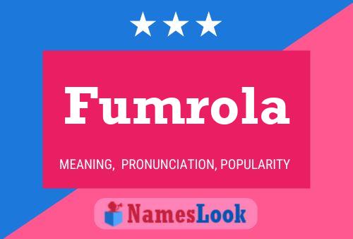 ملصق اسم Fumrola