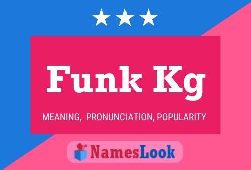 ملصق اسم Funk Kg