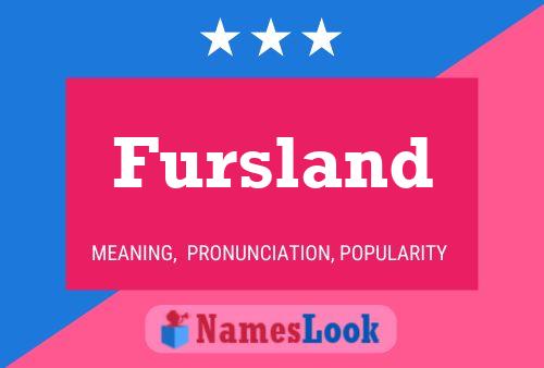 ملصق اسم Fursland