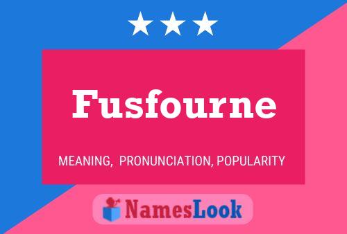 ملصق اسم Fusfourne