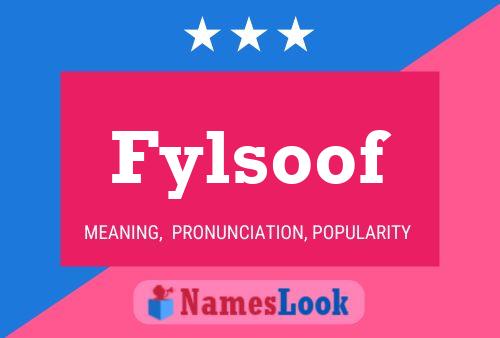 ملصق اسم Fylsoof