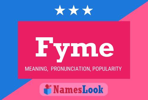 ملصق اسم Fyme