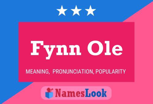 ملصق اسم Fynn Ole