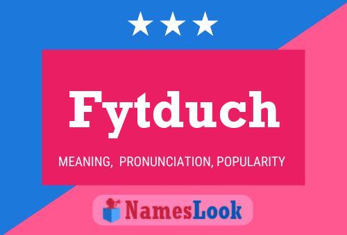 ملصق اسم Fytduch