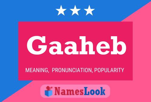 ملصق اسم Gaaheb