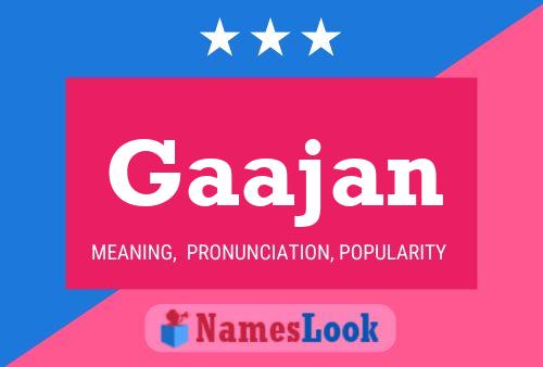 ملصق اسم Gaajan