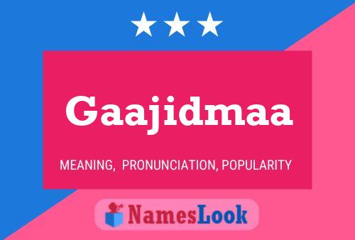 ملصق اسم Gaajidmaa