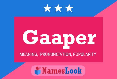 ملصق اسم Gaaper