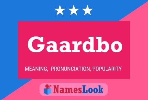 ملصق اسم Gaardbo