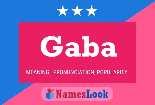 ملصق اسم Gaba