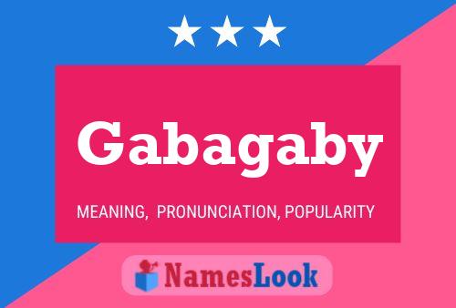 ملصق اسم Gabagaby