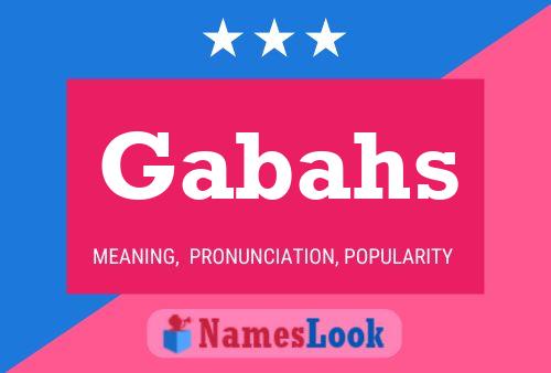 ملصق اسم Gabahs