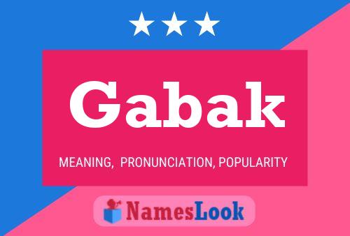 ملصق اسم Gabak