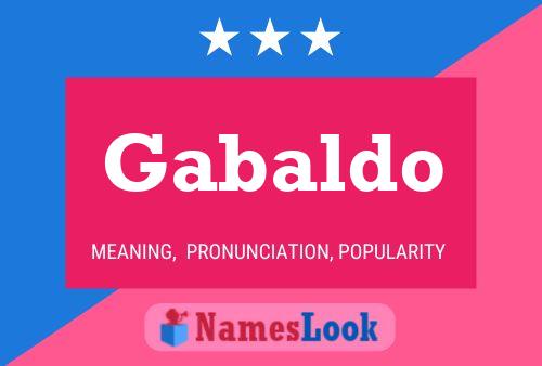 ملصق اسم Gabaldo