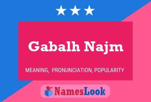 ملصق اسم Gabalh Najm