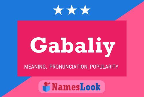 ملصق اسم Gabaliy