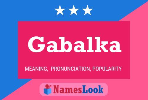 ملصق اسم Gabalka