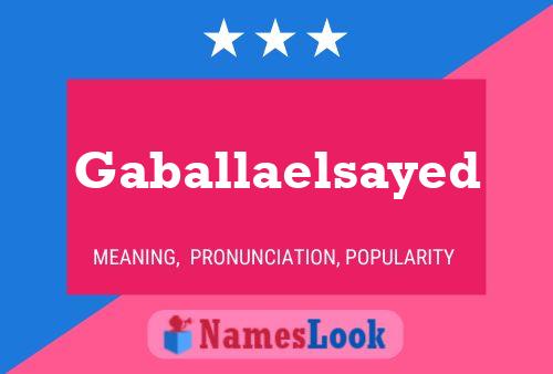 ملصق اسم Gaballaelsayed