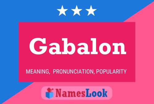 ملصق اسم Gabalon