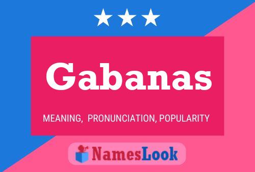 ملصق اسم Gabanas