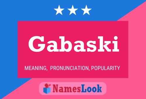 ملصق اسم Gabaski