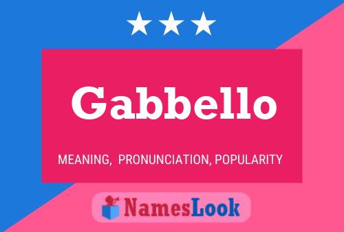 ملصق اسم Gabbello