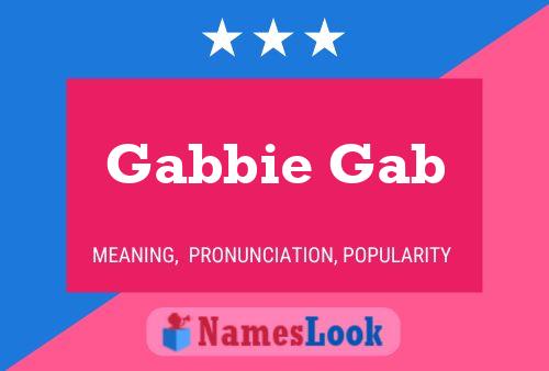 ملصق اسم Gabbie Gab