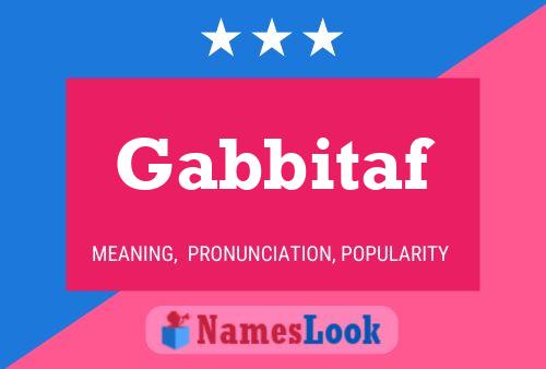 ملصق اسم Gabbitaf