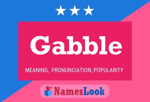 ملصق اسم Gabble