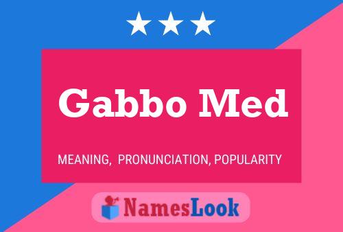 ملصق اسم Gabbo Med