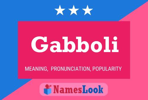 ملصق اسم Gabboli