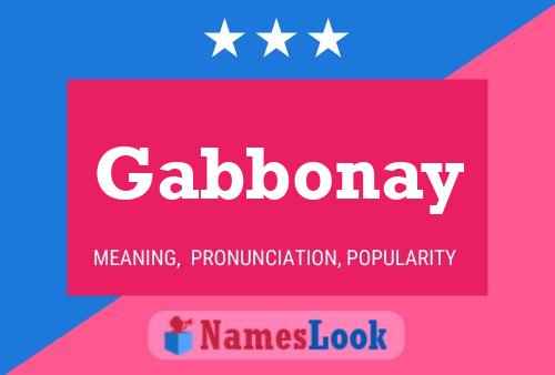 ملصق اسم Gabbonay