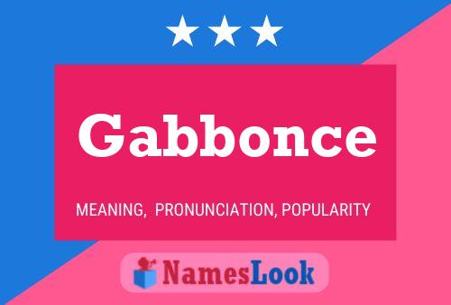 ملصق اسم Gabbonce