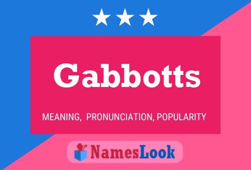 ملصق اسم Gabbotts