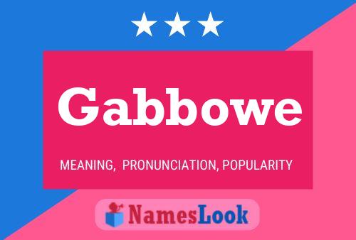 ملصق اسم Gabbowe