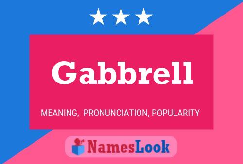 ملصق اسم Gabbrell