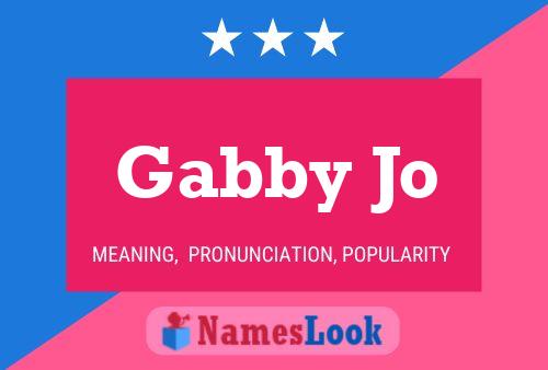 ملصق اسم Gabby Jo